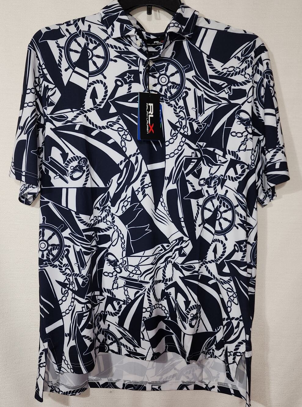 RLX Ralph Lauren sailing print Polo Men's Large NWT